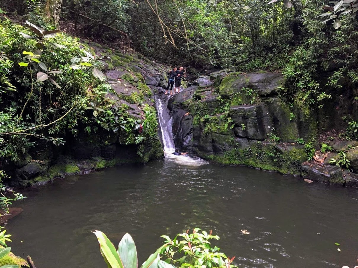 Waterfall waterslide